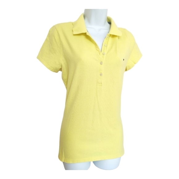 Tommy Hilfiger Yellow Polo / Golf shirt size L - Picture 2 of 9